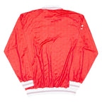 Mens Polo Shirt Red Long Sleeve XL