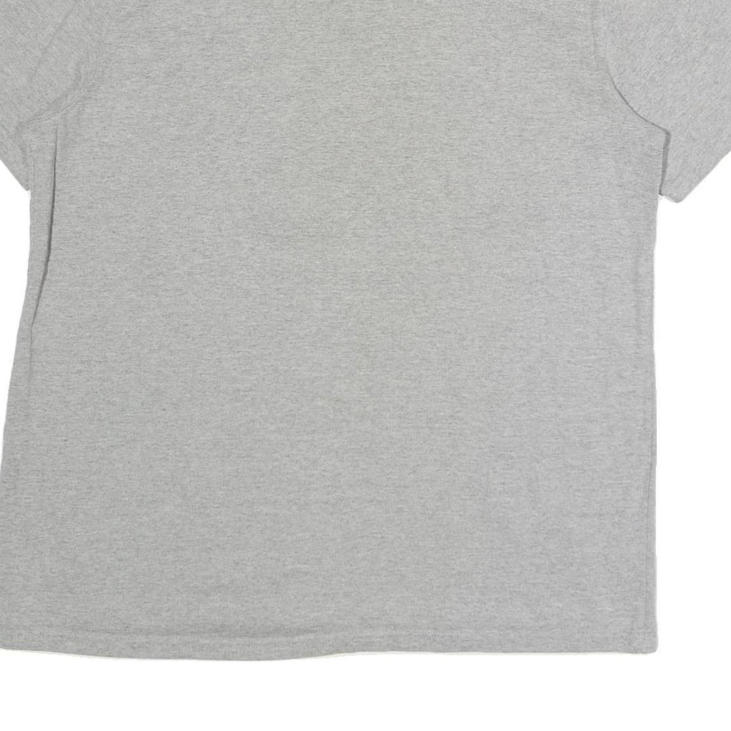 CHAMPION Mens Grey Crew Neck Short Sleeve T-Shirt L Classic Cotton Logo