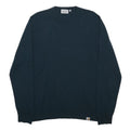 CARHARTT WIP Mens Blue Plain Jumper Crew Neck Basic Knit M Casual
