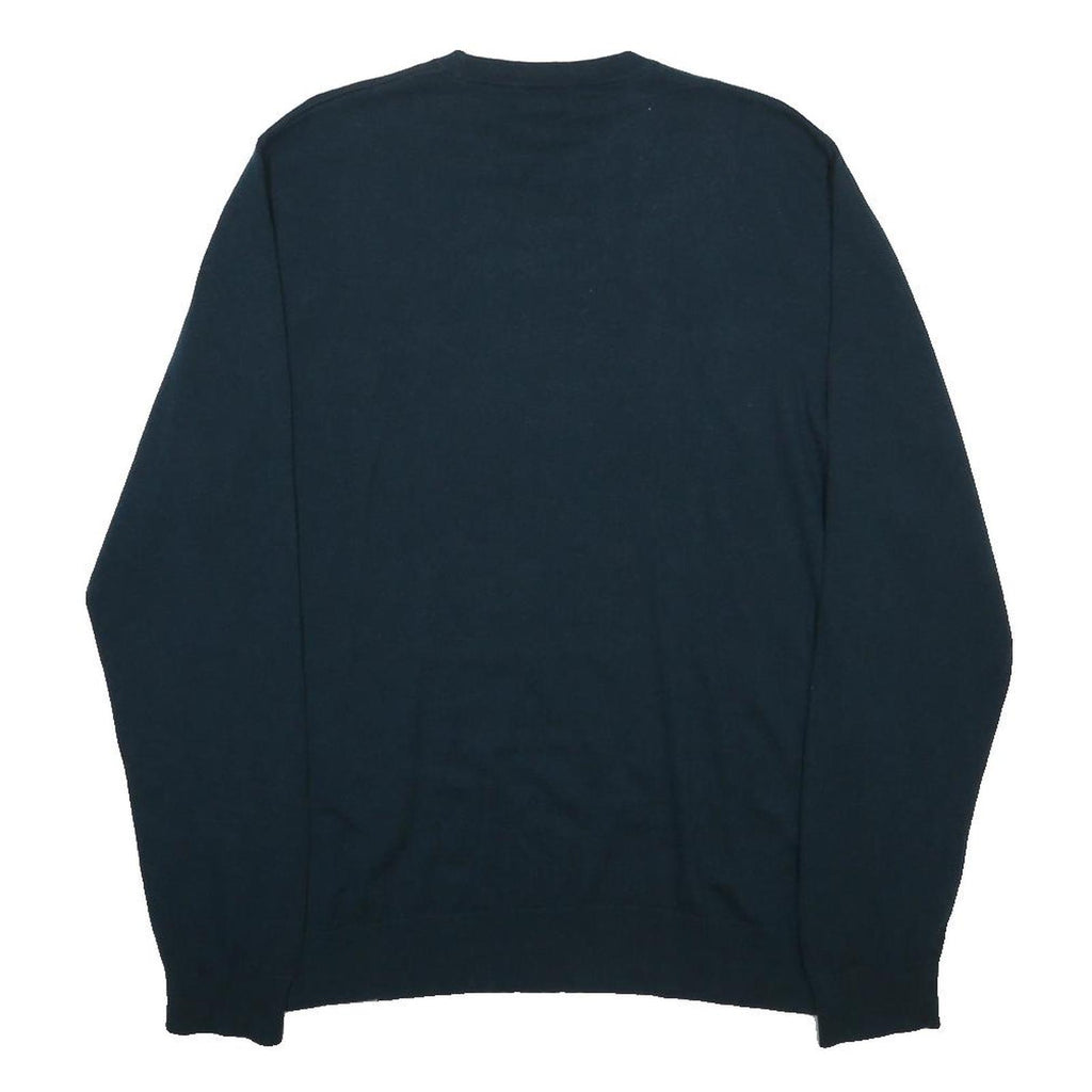 CARHARTT WIP Mens Blue Plain Jumper Crew Neck Basic Knit M Casual