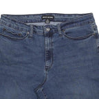 DKNY Womens Denim Blue Casual Shorts L W32 Cotton Blend Comfortable Stylish