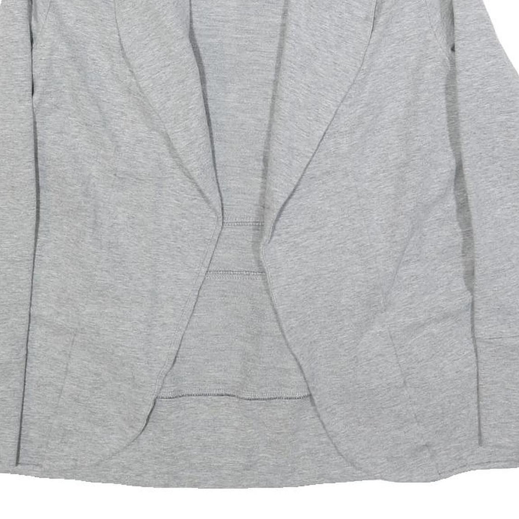 THE NORTH FACE Womens Grey Cotton Blend Drawstring Jacket S Jersey Classic