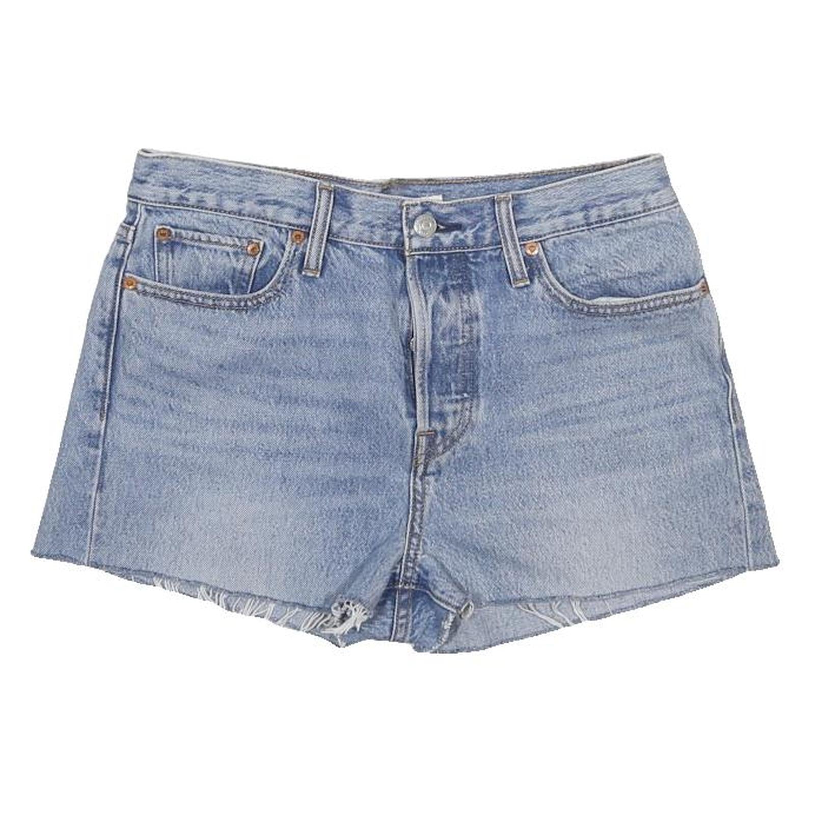 LEVI'S Womens Denim Blue Casual Shorts M W29 Cut-Off Cotton
