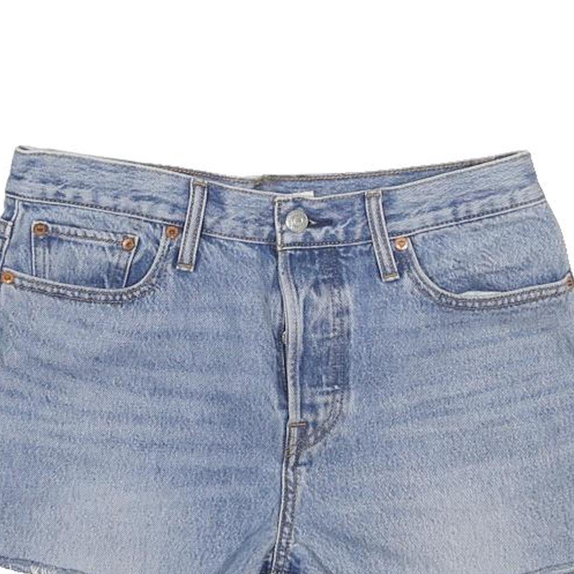 LEVI'S Womens Denim Blue Casual Shorts M W29 Cut-Off Cotton