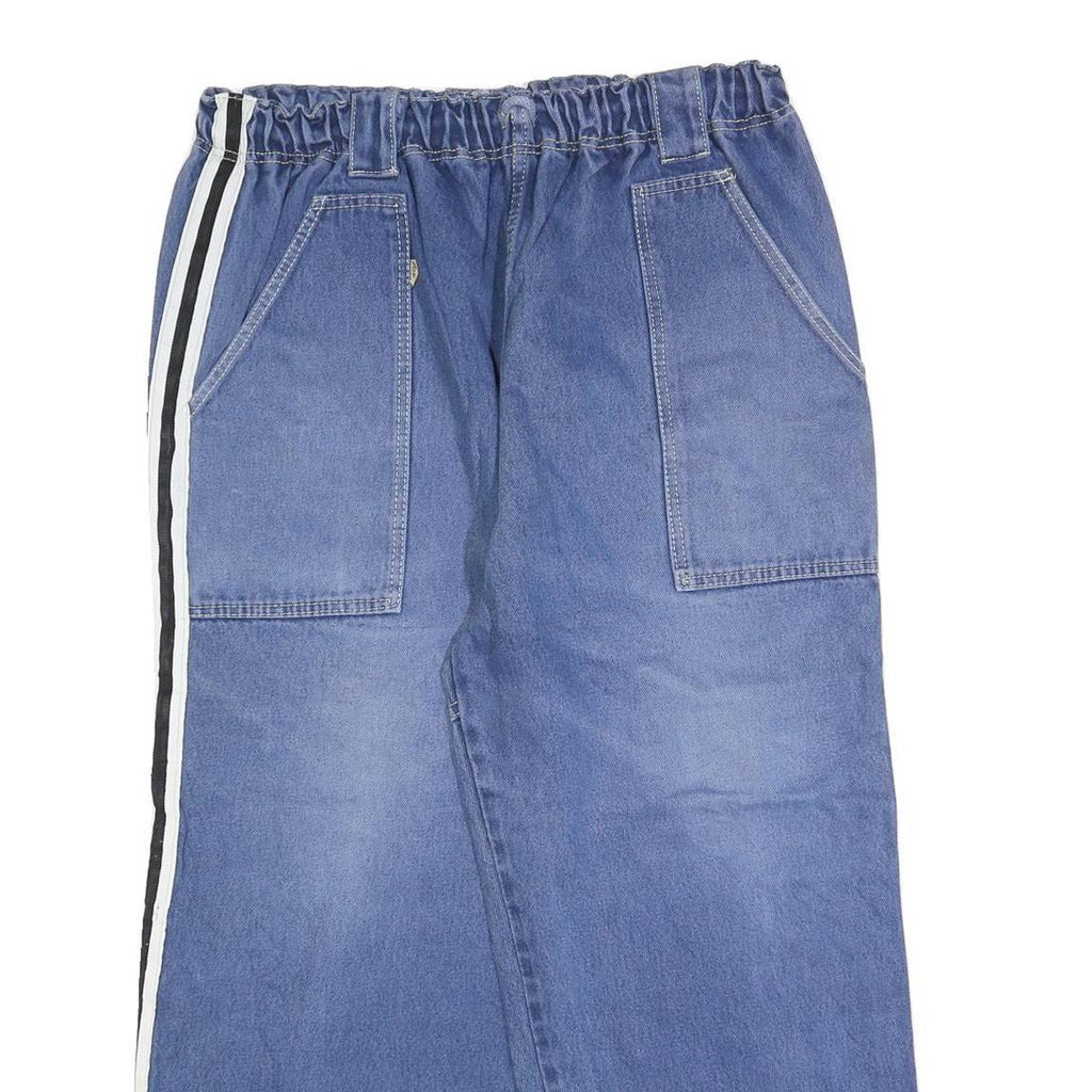 ROSKY Womens Blue Relaxed Straight Denim Medium W32 L26 Casual Sports Stripe