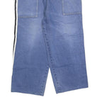 ROSKY Womens Blue Relaxed Straight Denim Medium W32 L26 Casual Sports Stripe