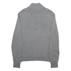 CALVIN KLEIN Mens Grey Plain Pullover Jumper Crew Neck Basic Knit M Cotton Blend
