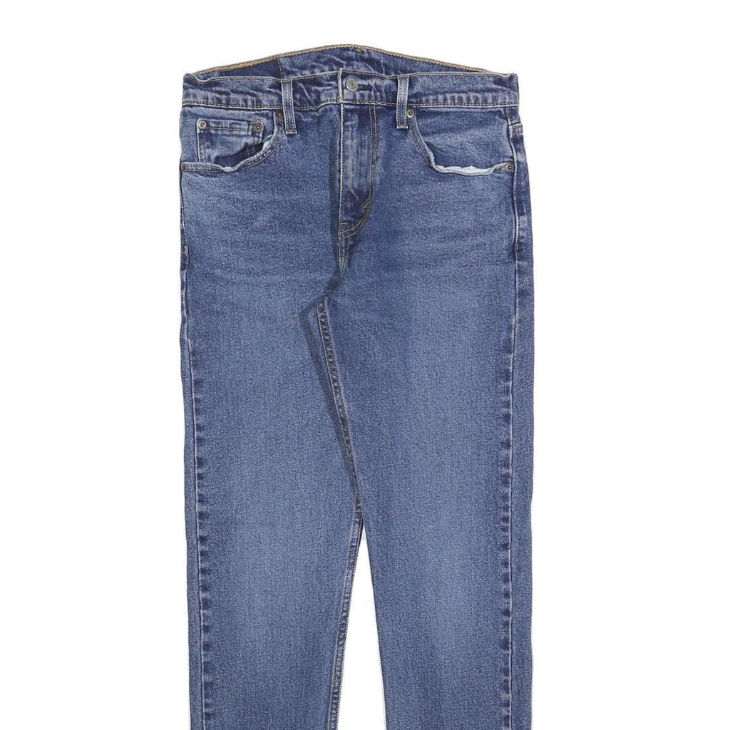 LEVI'S 512 Tapered Mens Jeans Blue Slim Tapered Denim Medium W30 L32 Classic Zip