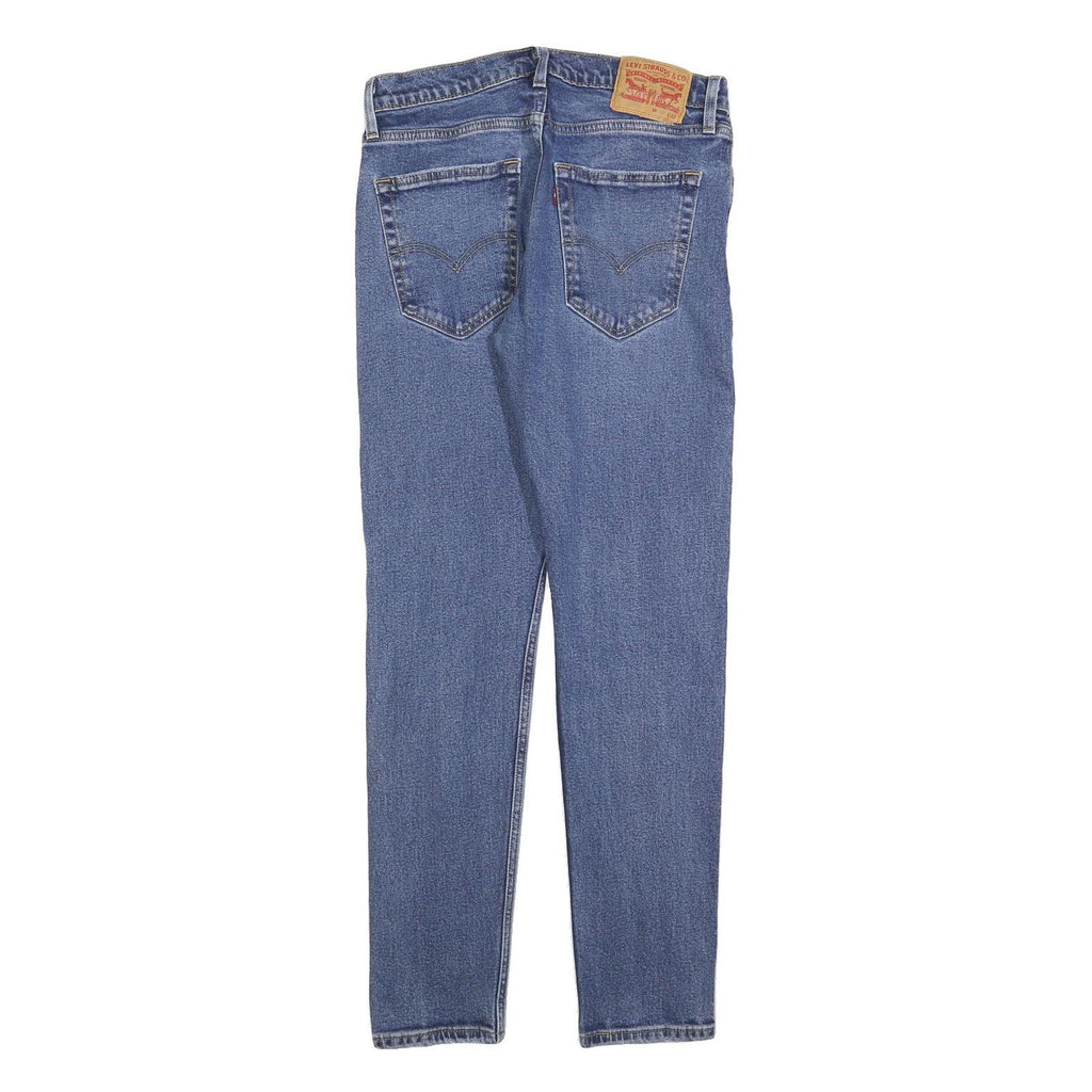LEVI'S 512 Tapered Mens Jeans Blue Slim Tapered Denim Medium W30 L32 Classic Zip