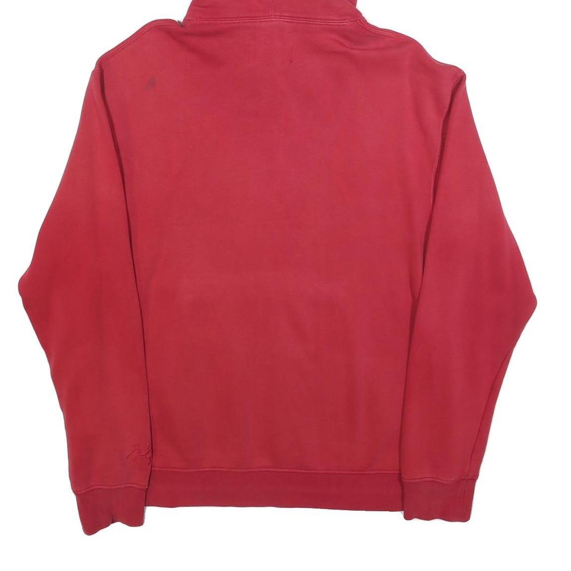 AIR JORDAN Mens Red Hoodie M Cotton Blend Pullover Casual Streetwear