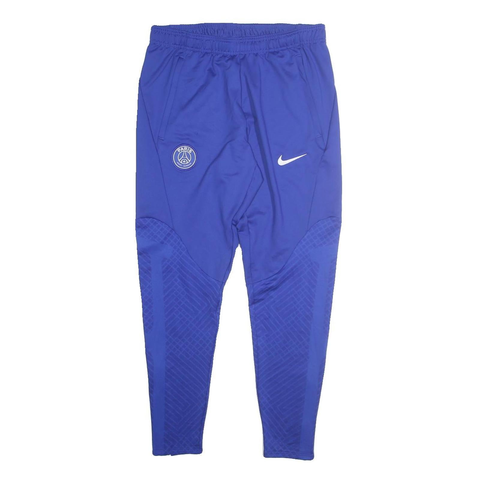 NIKE Mens Joggers Blue PSG Slim Tapered Size M W28 L27 Sports Training