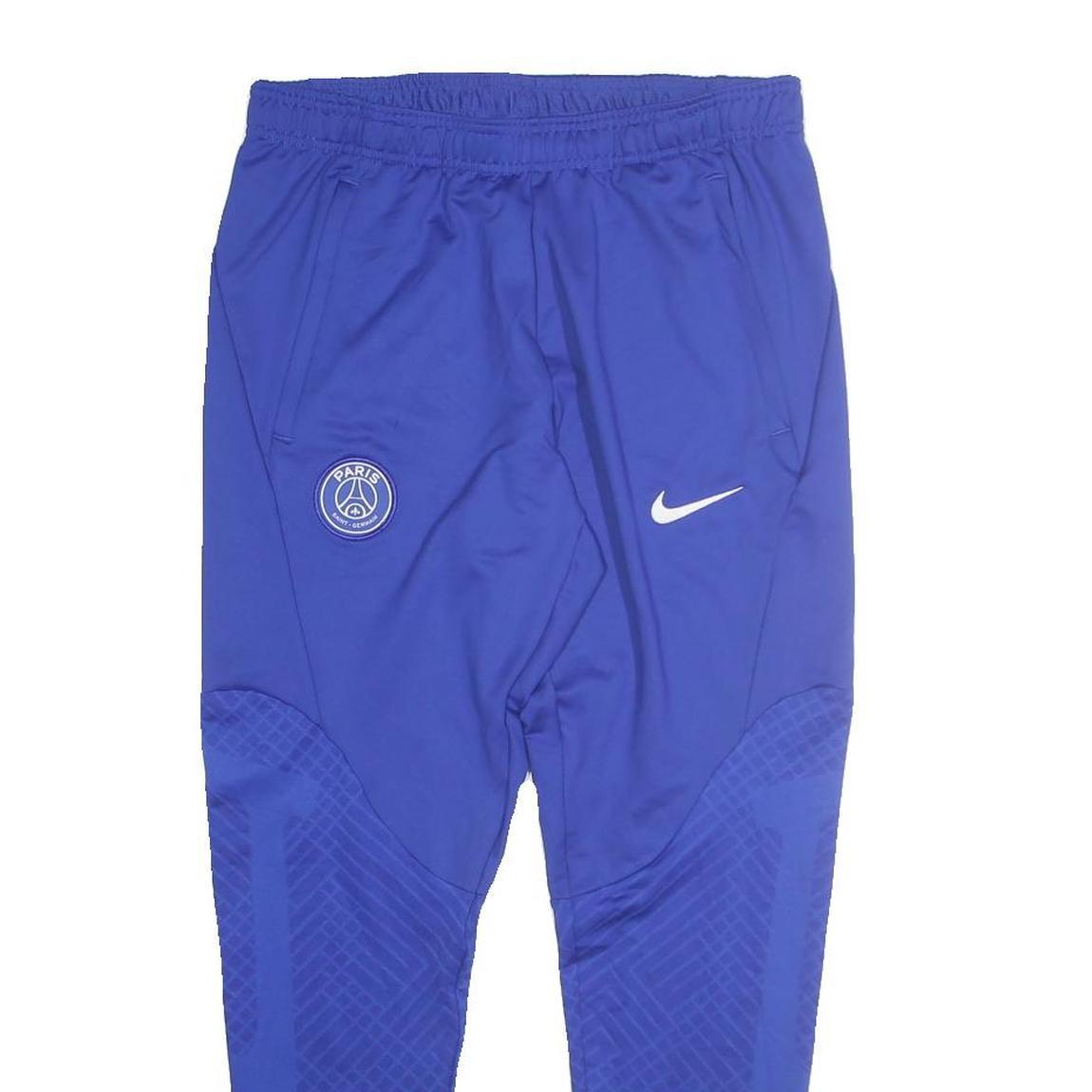 NIKE Mens Joggers Blue PSG Slim Tapered Size M W28 L27 Sports Training