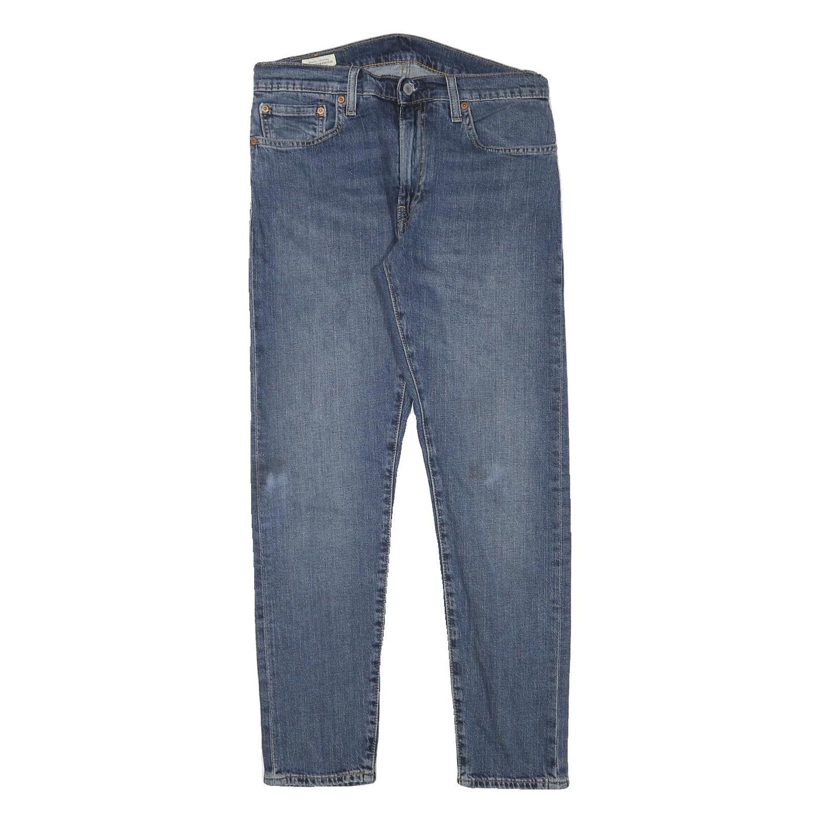 LEVI'S Mens Jeans Blue Slim Skinny Denim Medium W30 L28 Classic Cotton Blend Zip