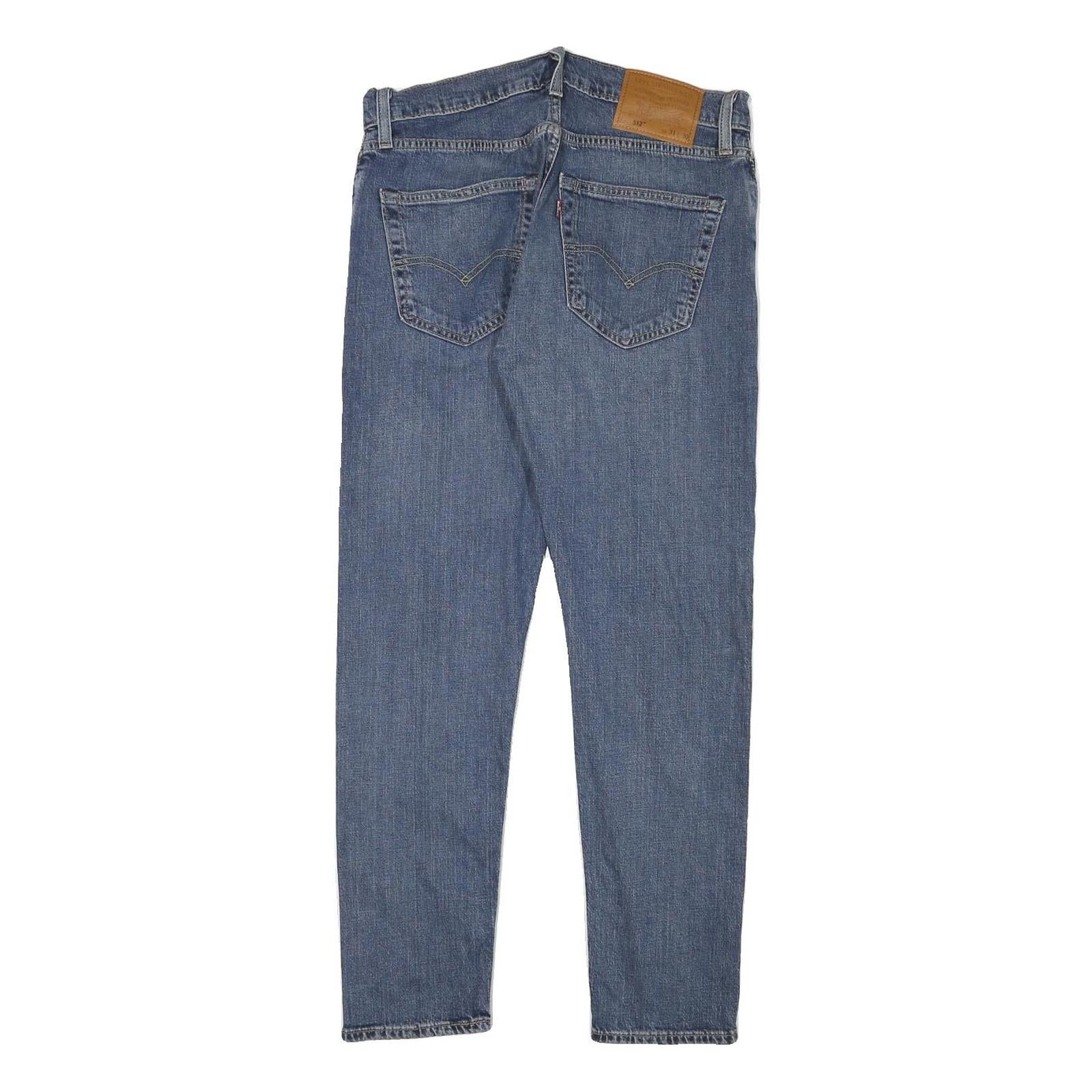LEVI'S Mens Jeans Blue Slim Skinny Denim Medium W30 L28 Classic Cotton Blend Zip