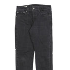 LEVI'S 502 Mens Jeans Black Slim Skinny Denim Raw W29 L26 Classic Zip Cotton