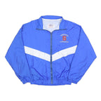 NEFF Mens Blue & White Sherwood Athletics Track Jacket L Nylon Zip