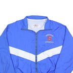 NEFF Mens Blue & White Sherwood Athletics Track Jacket L Nylon Zip