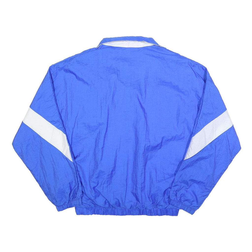 NEFF Mens Blue & White Sherwood Athletics Track Jacket L Nylon Zip