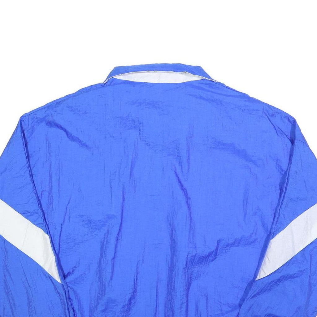NEFF Mens Blue & White Sherwood Athletics Track Jacket L Nylon Zip