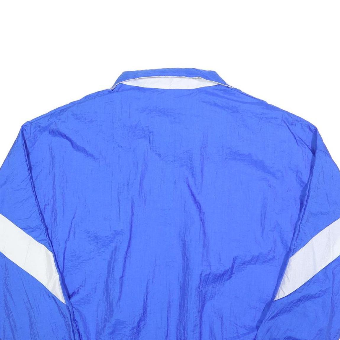 NEFF Mens Blue & White Sherwood Athletics Track Jacket L Nylon Zip