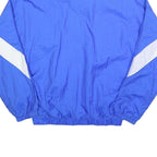NEFF Mens Blue & White Sherwood Athletics Track Jacket L Nylon Zip