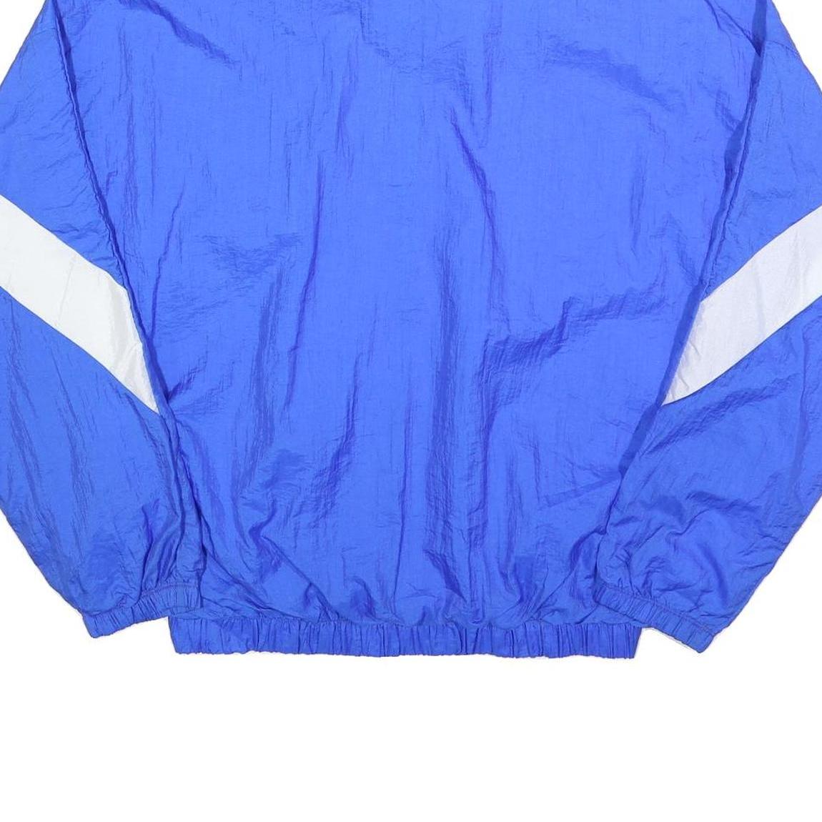 NEFF Mens Blue & White Sherwood Athletics Track Jacket L Nylon Zip