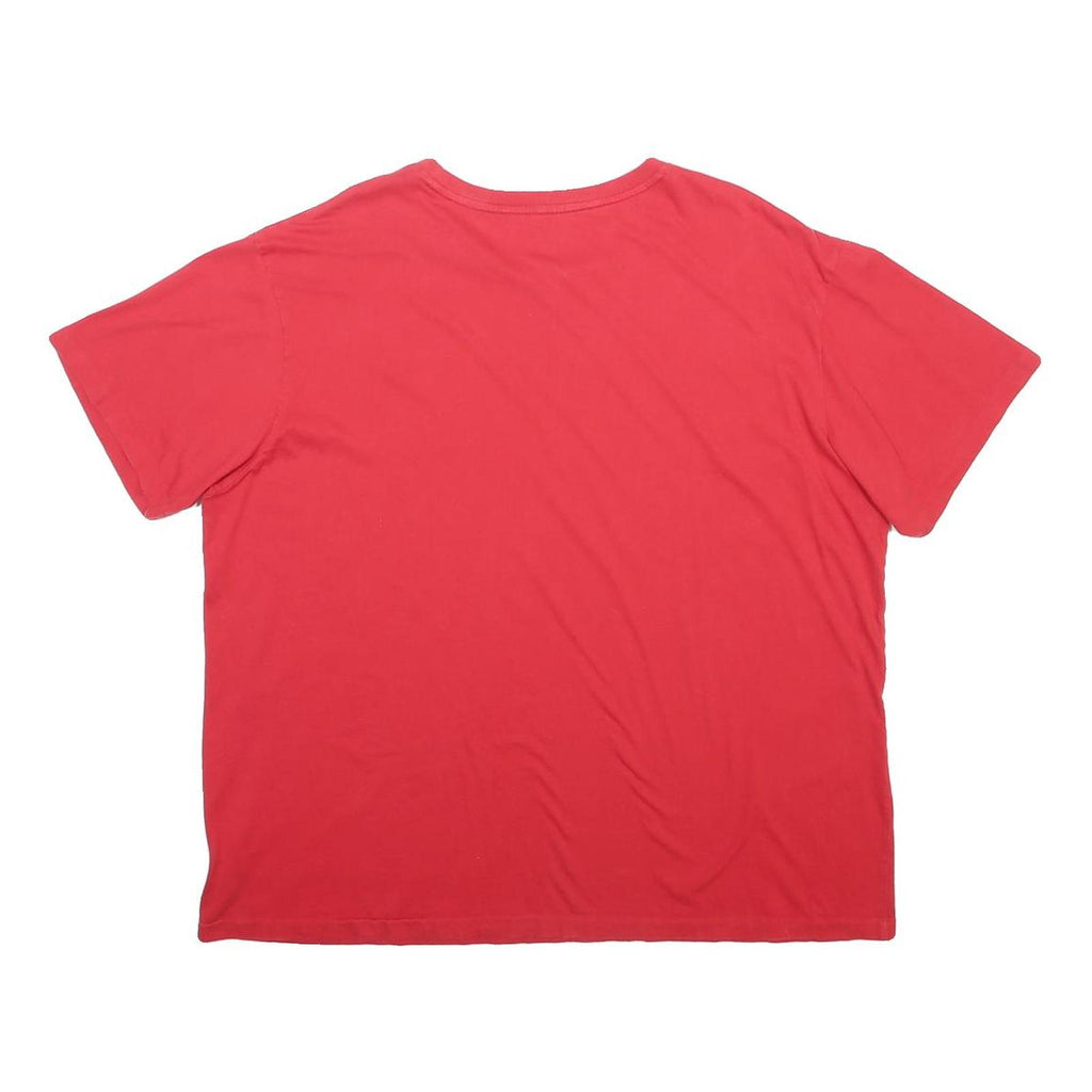 POLO RALPH LAUREN Womens Red Classic T-Shirt 2XL Short Sleeve Crew Neck Cotton