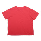 POLO RALPH LAUREN Womens Red Classic T-Shirt 2XL Short Sleeve Crew Neck Cotton