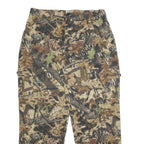 FIELDSTAFF Mens Cotton Blend Camouflage Relaxed Straight Trousers W40 L33 Cargo
