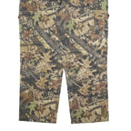 FIELDSTAFF Mens Cotton Blend Camouflage Relaxed Straight Trousers W40 L33 Cargo