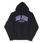 MV SPORT Mens Black San Juan College Pullover Hoodie L Casual Cotton Blend