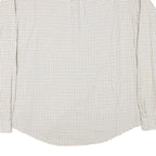 RALPH LAUREN Mens White & Brown Check Shirt 2XL Classic Fit Button-Down Collar