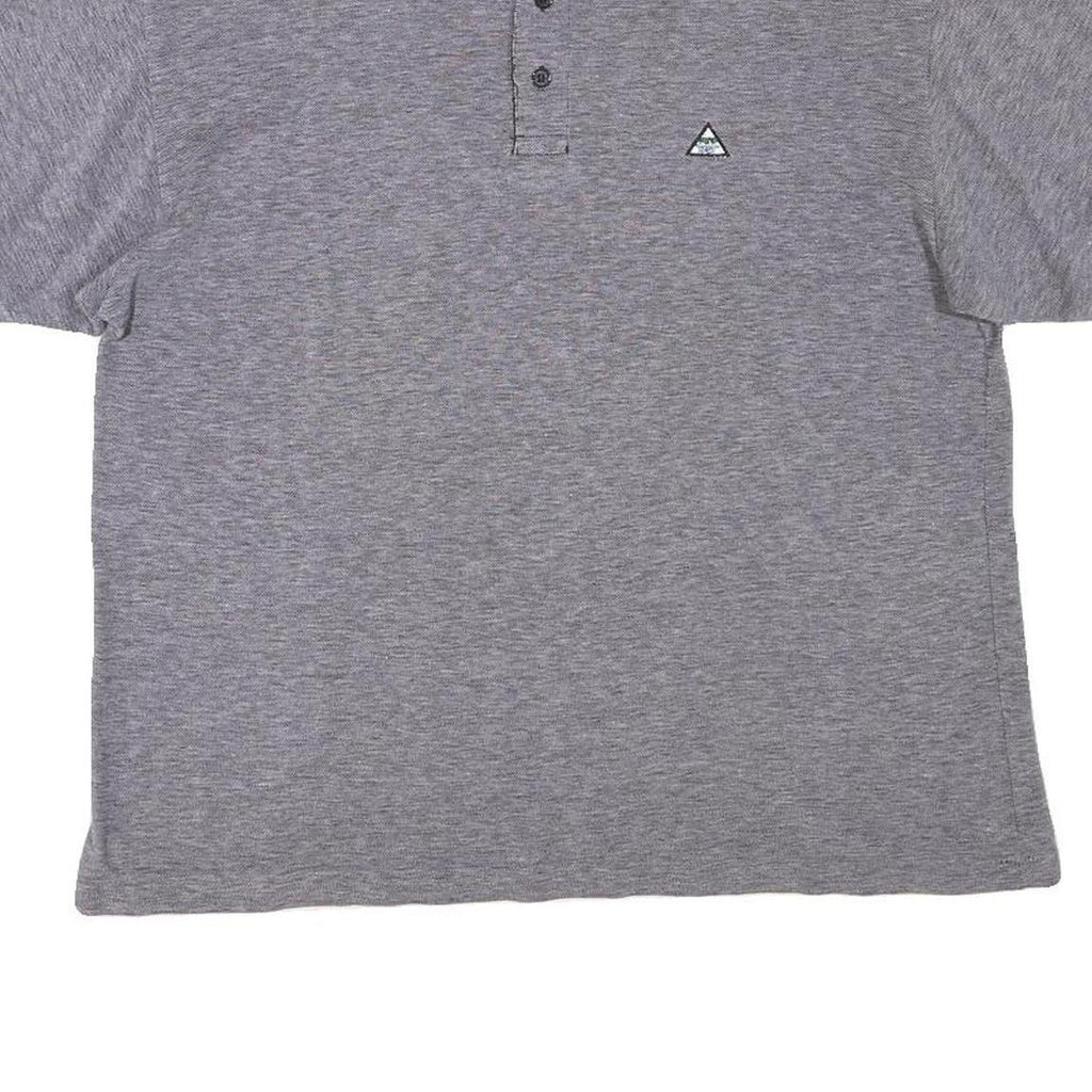 NEW TAST Mens Grey Black & White Polo Shirt M Cotton Blend Short Sleeve Classic