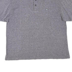 NEW TAST Mens Grey Black & White Polo Shirt M Cotton Blend Short Sleeve Classic