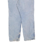 CARHARTT Mens Regular Fit Blue Denim Jeans W38 L30 Distressed Cotton Blend Zip