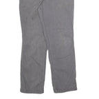 CARHARTT Mens Relaxed Cotton Blend Grey Workwear Trousers W36 L31 Straight Zip