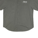 CARHARTT Mens Grey & Stone Work Shirt 2XL Button Pocket Casual Cotton Blend