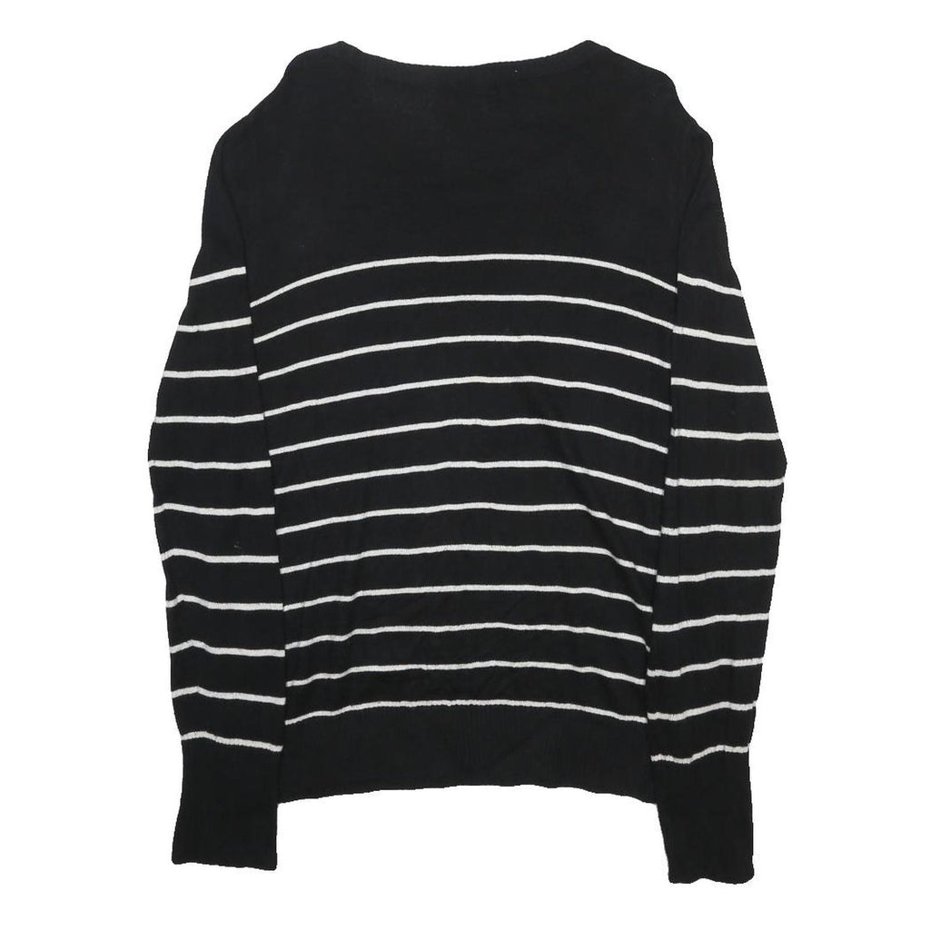 MERONA Womens Black & White Patterned Jumper Crew Neck Basic Knit 2XL Cotton