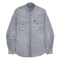 DIESEL Mens Blue Denim Shirt L Twin Pocket Casual Button Up