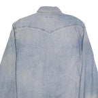 DIESEL Mens Blue Denim Shirt L Twin Pocket Casual Button Up