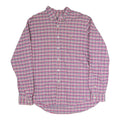 RALPH LAUREN Mens Pink & Blue Check Shirt XL Cotton Blend Button Down Collar