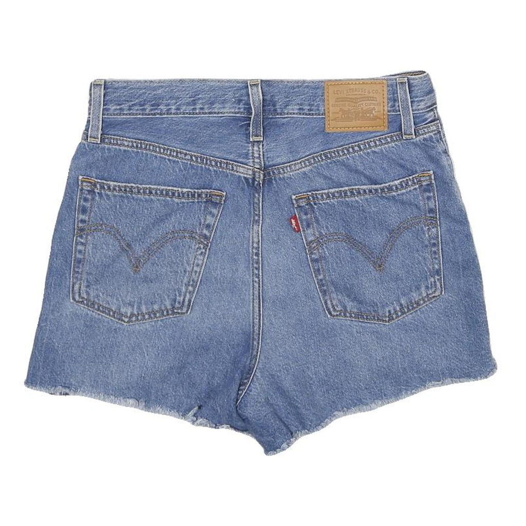 LEVI'S Womens Denim Blue Cut-Off Shorts S W29 Distressed Vintage Style
