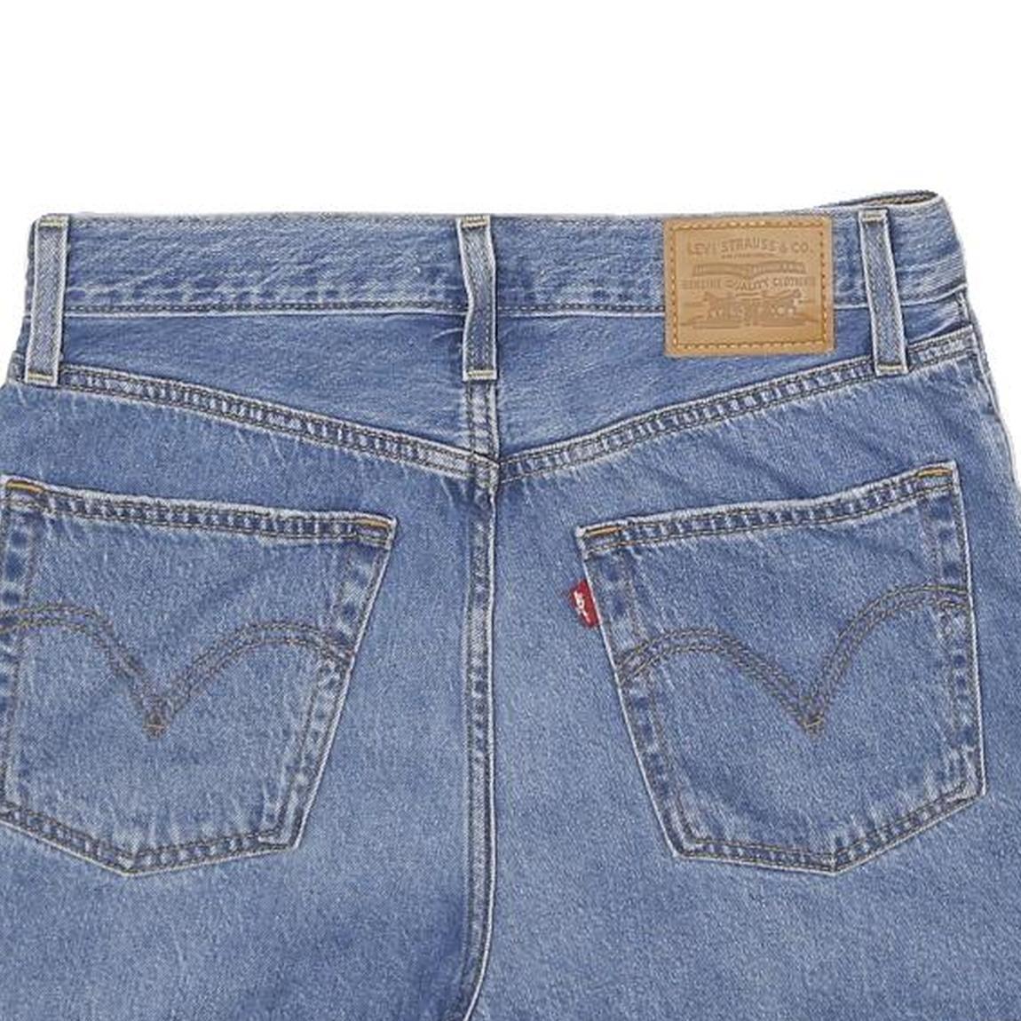LEVI'S Womens Denim Blue Cut-Off Shorts S W29 Distressed Vintage Style