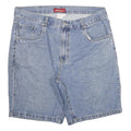 TRADERS Mens Denim Blue Casual Shorts 2XL W36 Cotton Blend Relaxed Fit