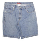 TRADERS Mens Denim Blue Casual Shorts 2XL W36 Cotton Blend Relaxed Fit