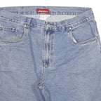 TRADERS Mens Denim Blue Casual Shorts 2XL W36 Cotton Blend Relaxed Fit