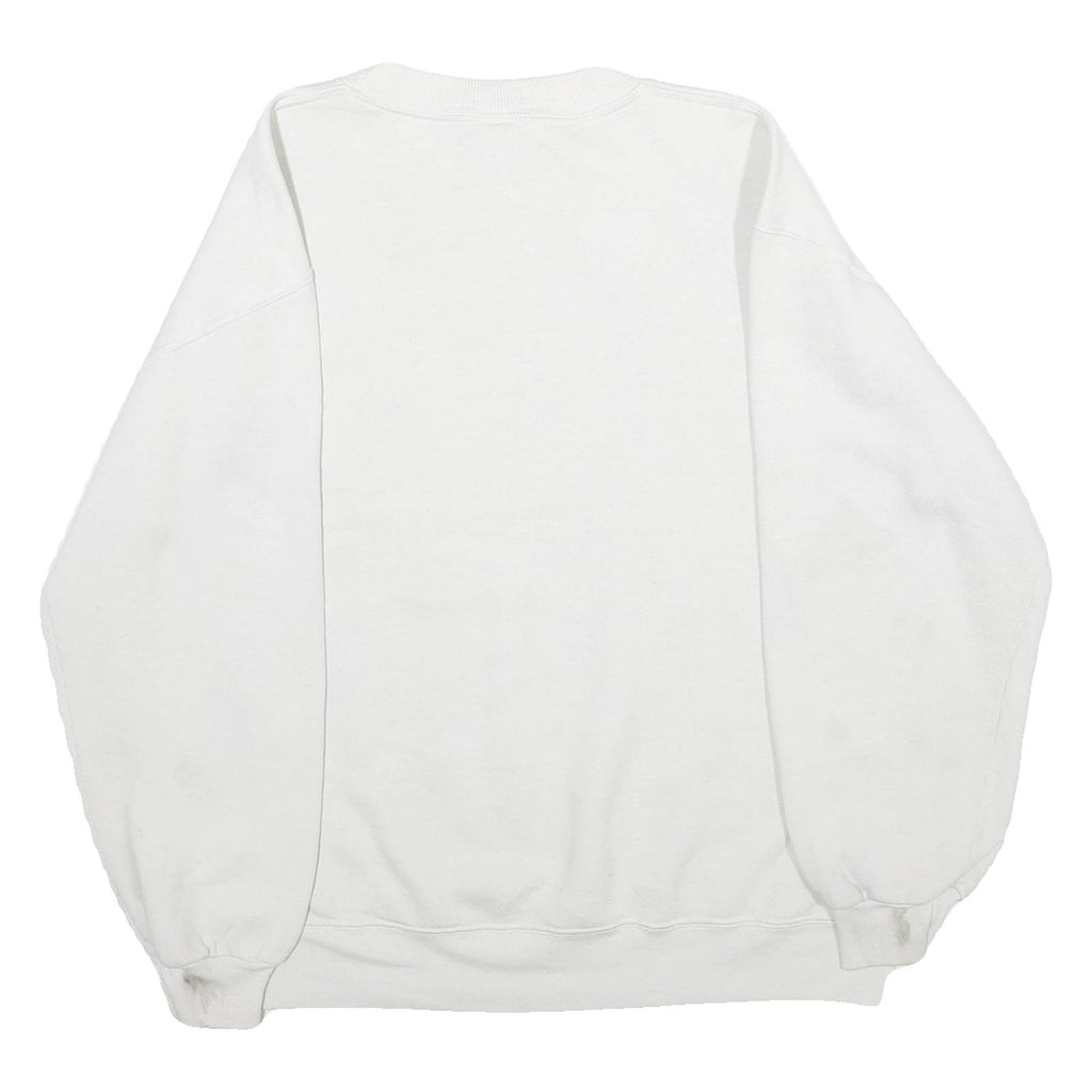 RUSSELL ATHLETIC Mens White Six State Bender Rock Crew Neck XL Pullover