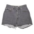 LEVI'S 901 Cut-Off Womens Denim Shorts Grey 90s S W28