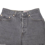 LEVI'S 901 Cut-Off Womens Denim Shorts Grey 90s S W28