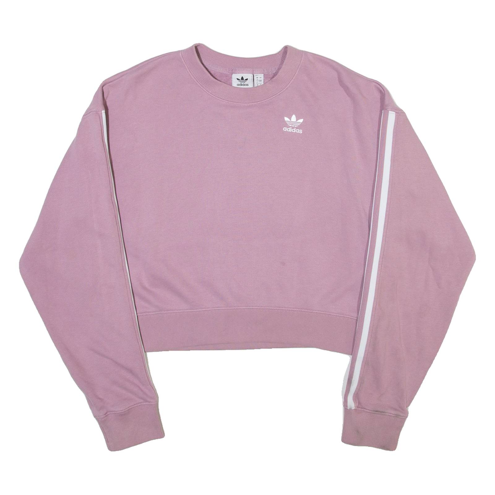 ADIDAS ORIGINALS Cropped Womens Sweatshirt Pink UK 4